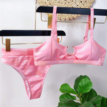 Load image into Gallery viewer, 11 colors NEW Sexy Bikini High Waist Swimsuit Women Swimwear Bikini set Cut out Bather High Waist Bathing Suit Swim Wear V1712G
