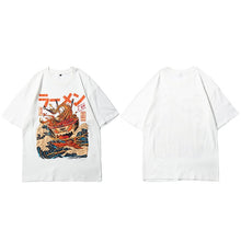 Load image into Gallery viewer, Japanese Harajuku T-Shirt Men 2020 Summer Hip Hop T Shirts Noodle Ship Cartoon Streetwear Tshirts Short Sleeve Casual Top Cotton
