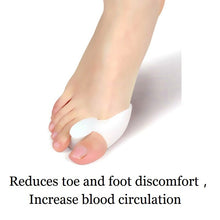 Load image into Gallery viewer, US 2PCS Silicone Gel Bunion Splint Big Toe Separator Straightener Spreader Hallux Valgus Toe Correctors Foots Care Tool Massager
