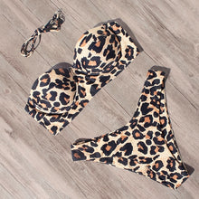 Load image into Gallery viewer, RUUHEE Bikini Swimwear Women Swimsuit 2020 Leopard Brazilian Bikini Set Push Up Bathing Suit Female Summer Beach Wear Biquini

