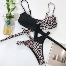 Load image into Gallery viewer, 2020 Sexy Women High Waist Bikini Swimsuit Swimwear Female Bandeau Thong Brazilian Biquini Bikini Set Bathing Suit Bather
