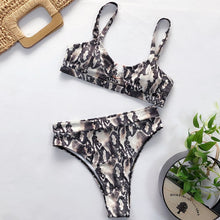 Load image into Gallery viewer, 2020 Sexy Women High Waist Bikini Swimsuit Swimwear Female Bandeau Thong Brazilian Biquini Bikini Set Bathing Suit Bather
