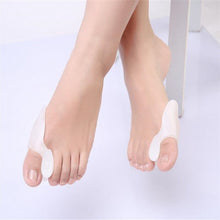 Load image into Gallery viewer, US 2PCS Silicone Gel Bunion Splint Big Toe Separator Straightener Spreader Hallux Valgus Toe Correctors Foots Care Tool Massager

