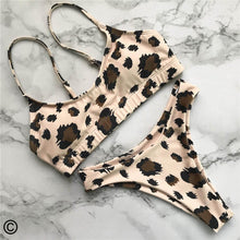 Load image into Gallery viewer, 13 Colors 2020 Sexy Leopard Bikini Women Swimwear Female Swimsuit Two-pieces Bikini set Brazilian Bather Bathing Suit Swim V871
